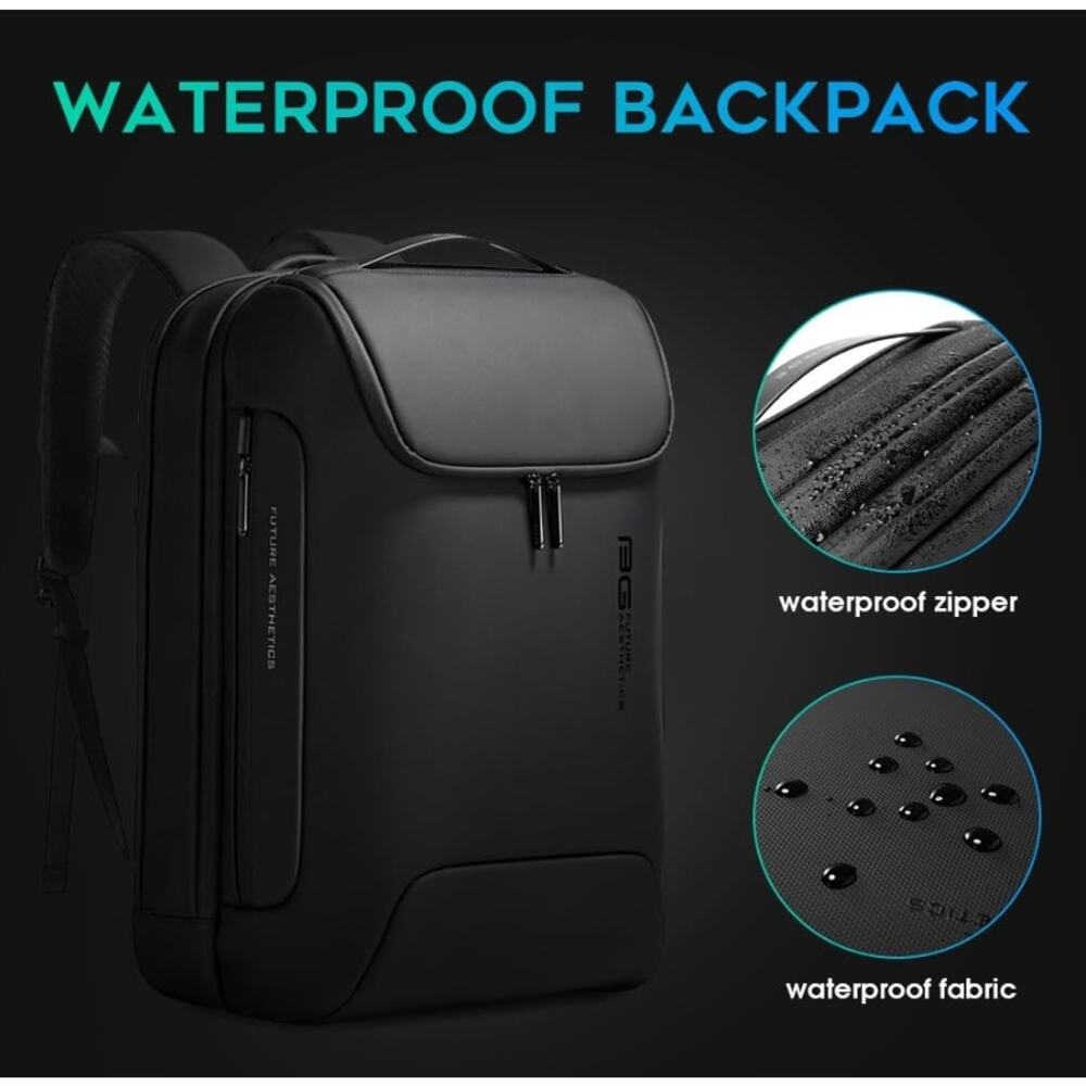 BANGE Anti-Theft Waterproof Laptop Backpack USB 3.0 17.3" Travel Bag NEW - Picture 5 of 11